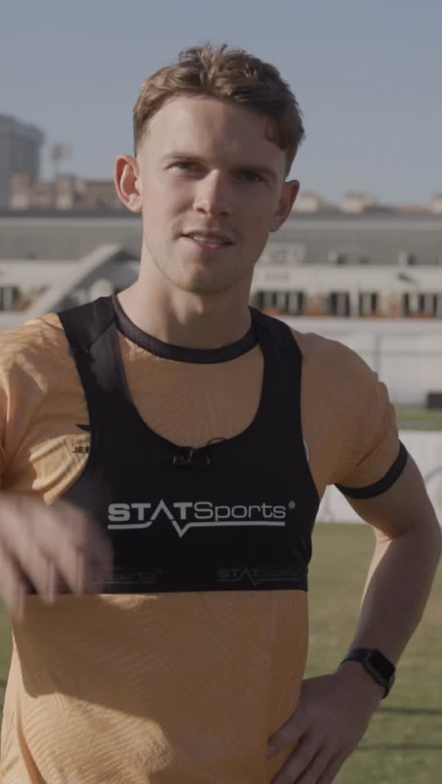 Instagram post by @samwardrop97 for statsports. Caption reads: The @alqabilafc Fitness Test led by....