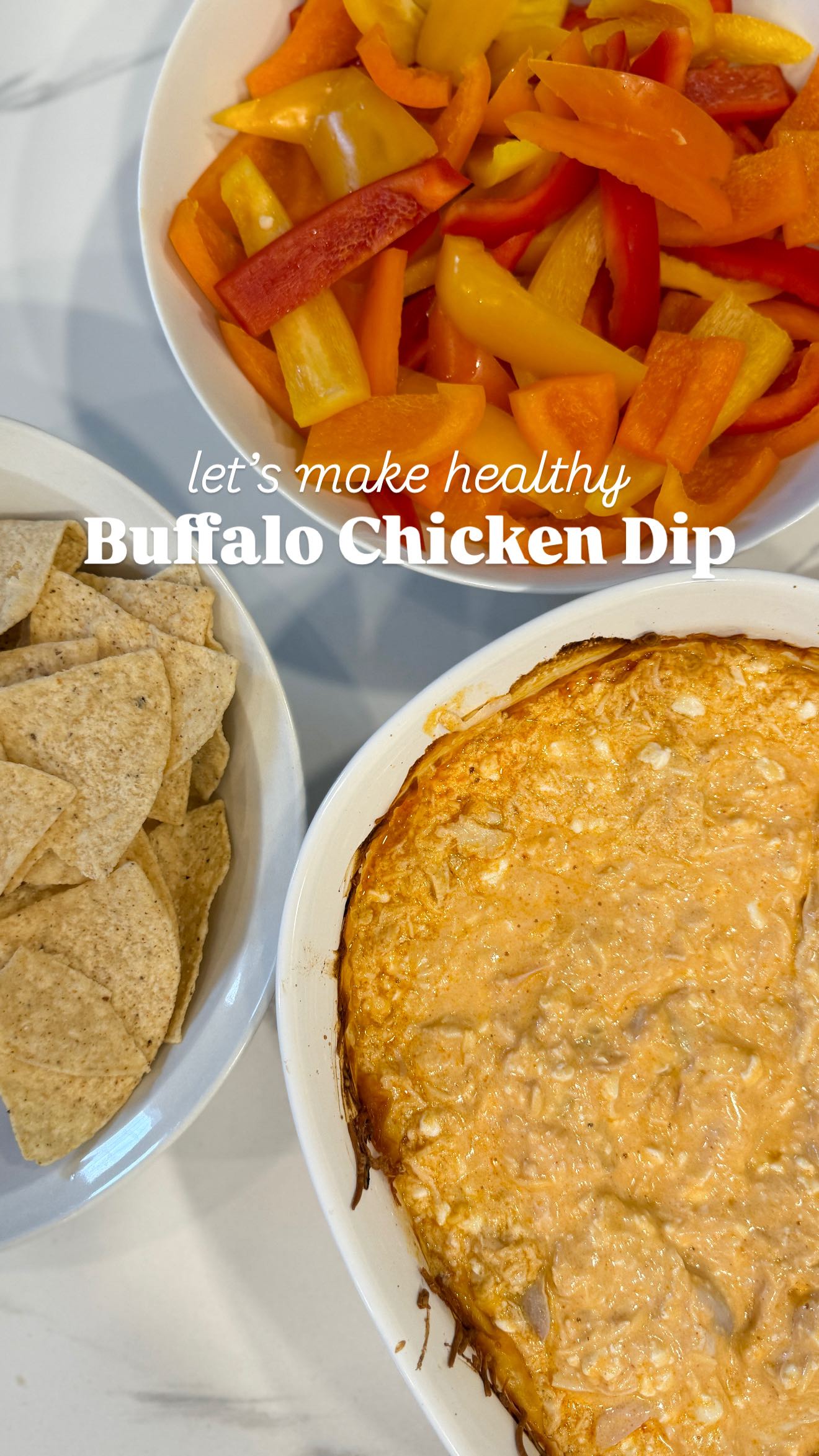 Instagram post by @kristin.jt for Primal Kitchen. Caption reads: ✨Healthy Buffalo Chicken Dip✨

• Preheat oven to....