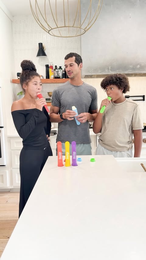 Instagram post by @runthecoopers for Advanced Nutrition by Zahler. Caption reads: #ad Who says staying hydrated can’t be fun? 🍧💦....