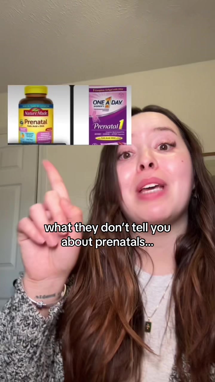 TikTok post by @shopitordropitmama for Pink Stork. Caption reads: [...] #methylfolate #folicacid #mthfr @Pink Stork....