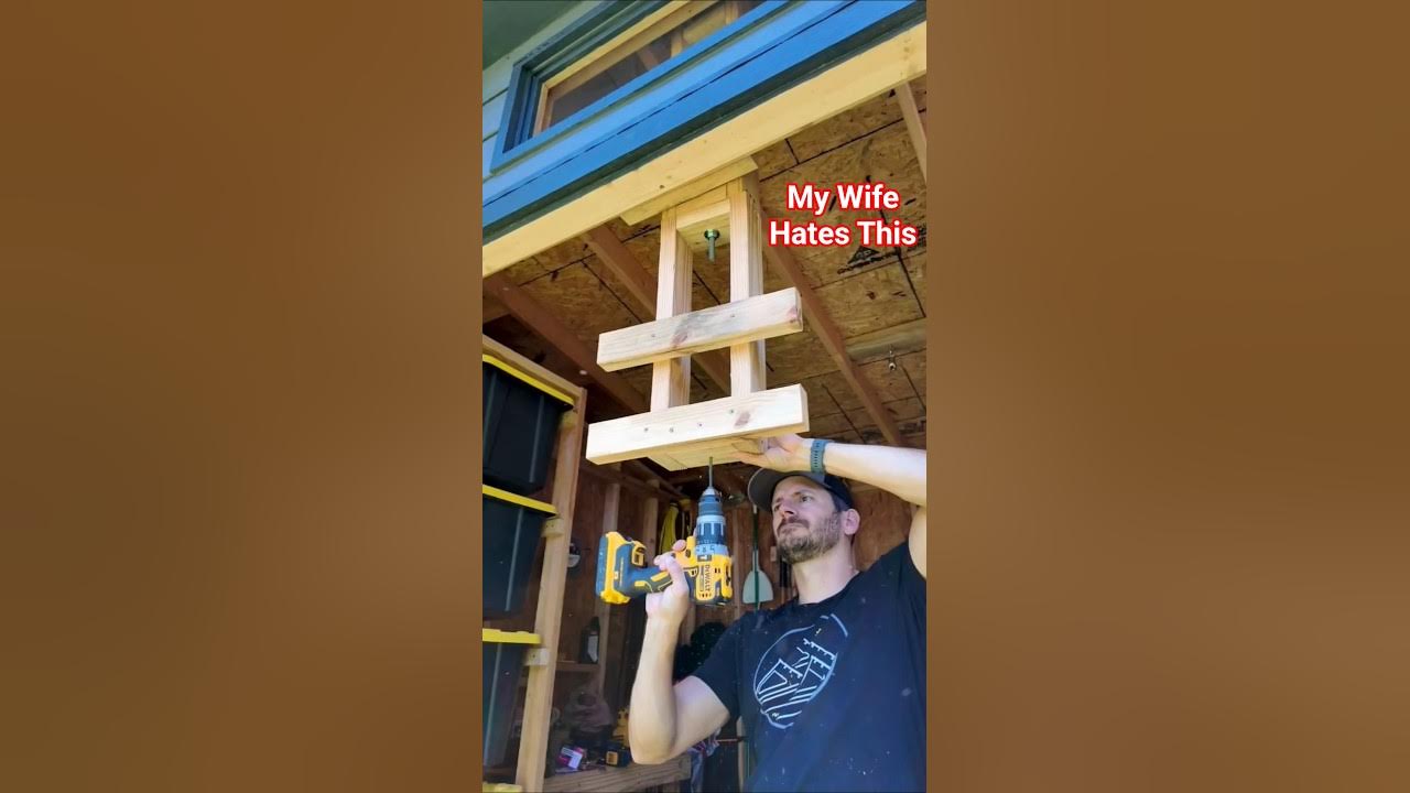 YouTube post by @Fixthisbuildthat for Jackery. Caption reads: [...] I've ever made to a shed! Get the Jackery....