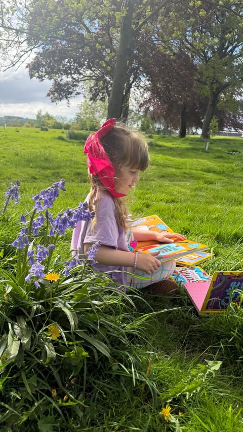 Instagram post by @ourfamilyharvey for Collins4Parents. Caption reads: AD Learning through books is one of our favourite....
