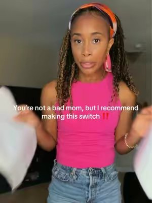 TikTok post by @4theluvofdez for biöm. Caption reads: No more cutesy stuff, time to transition over to....