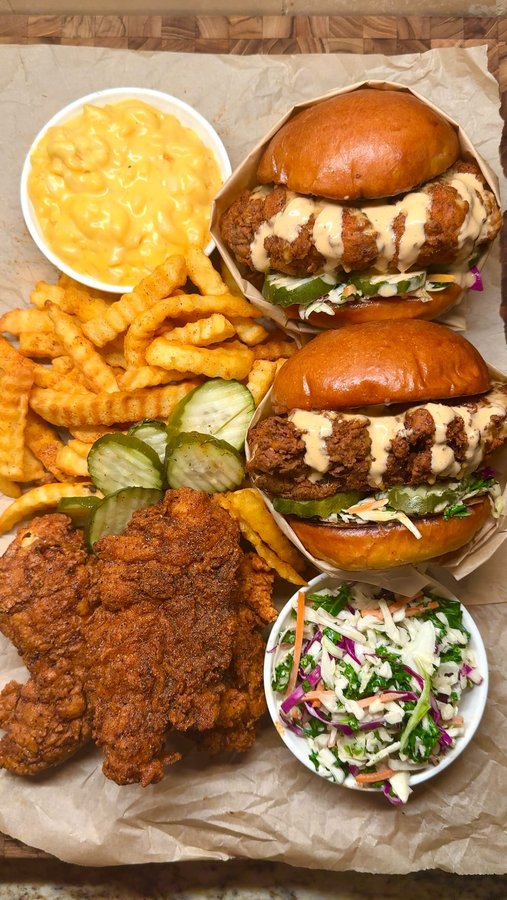 Instagram post by @erinscozykitchen for Icelandic Provisions. Caption reads: dave’s hot chicken at home 🐔

we get so many....