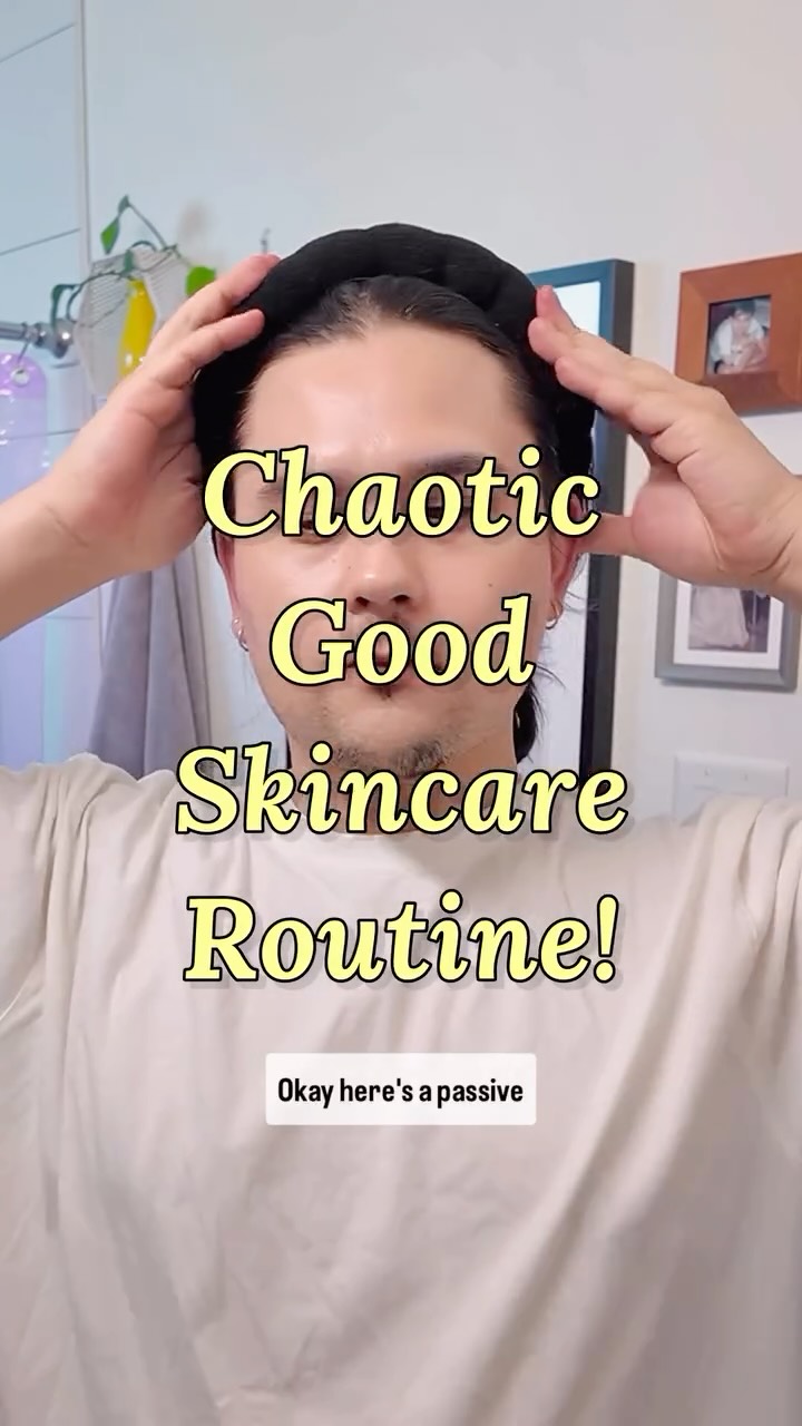 Instagram post by @tophcam for COSRX. Caption reads: Simple but sassy routine (featuring my neck)....