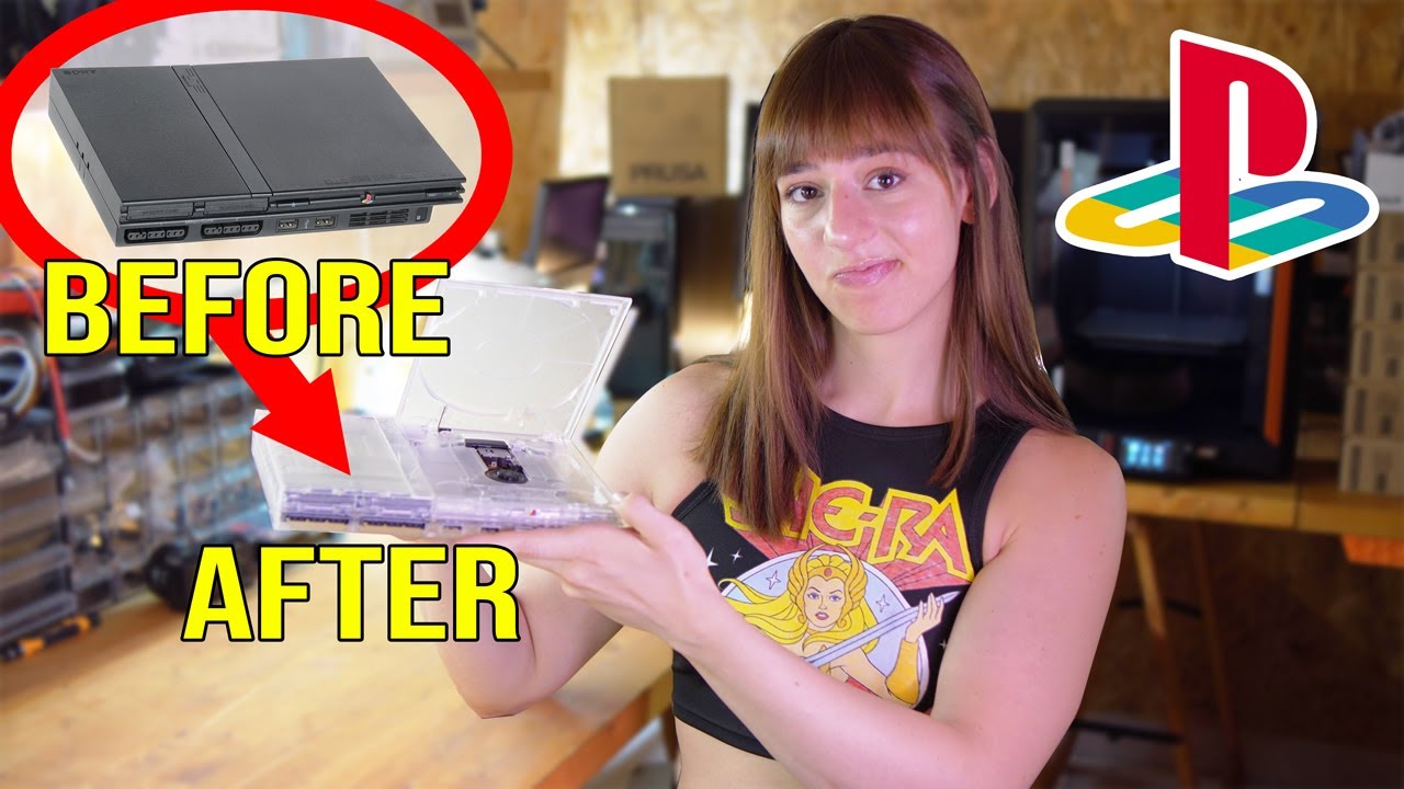 YouTube post by @Sayakas_Digital_Attic for iFixit. Caption reads: I Just Wanted an HDMI Output for My PS2...What....