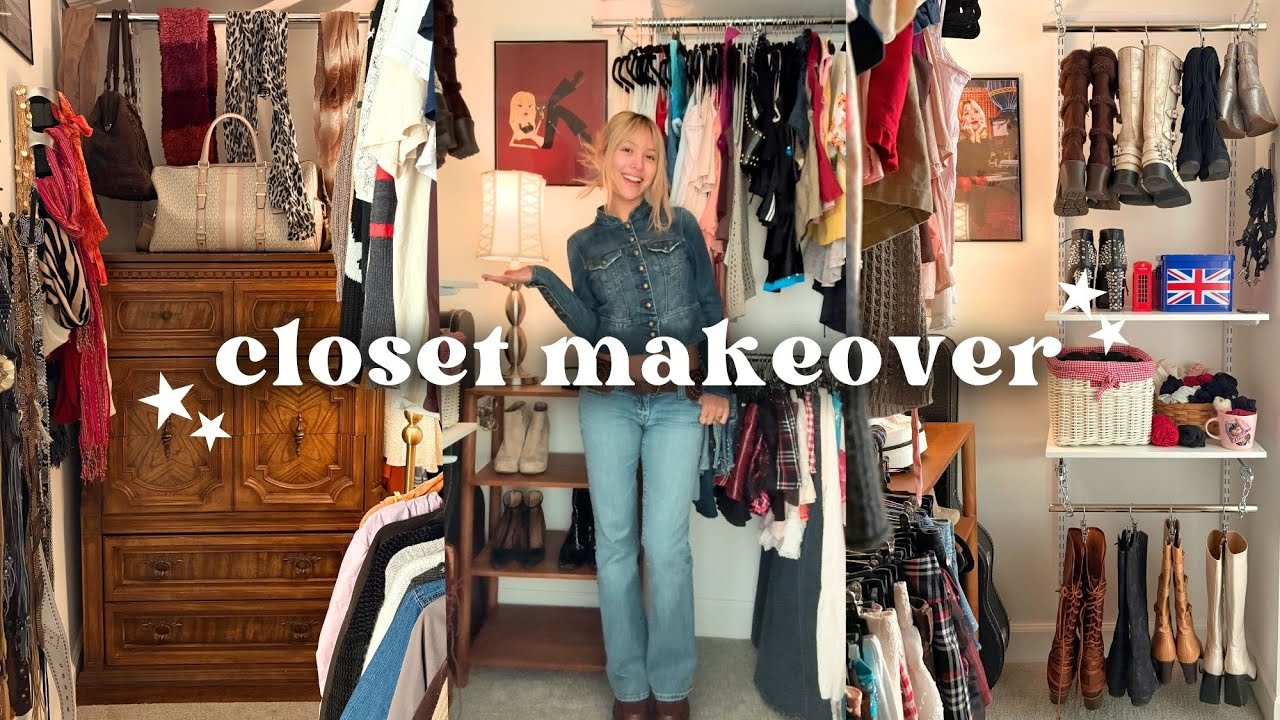 YouTube post by @allyduhrey for thredUP. Caption reads: I CAN'T BELIEVE THIS IS A CLOSET..