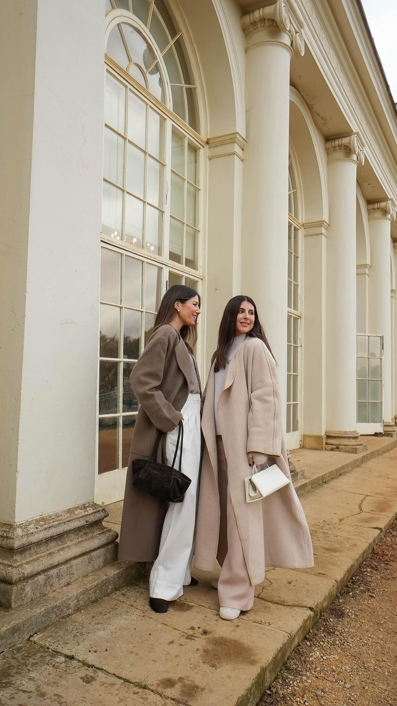 Instagram post by @wearetwinset for The White Company. Caption reads: Ad A glorious weekend in white... Cosy cashmere,....