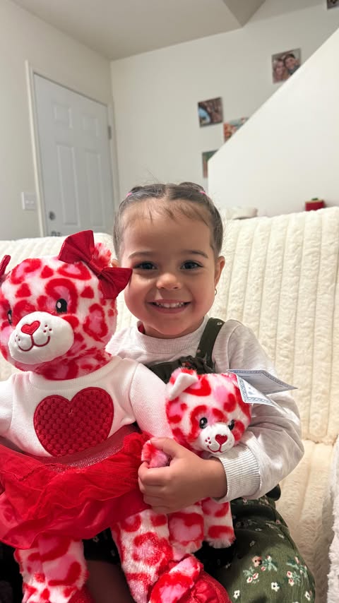 Instagram post by @_jessyclark for Build-A-Bear. Caption reads: [...] made with love — all from home with....