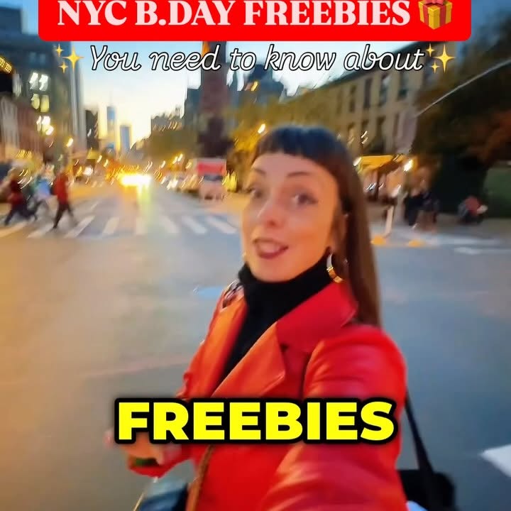 Instagram post by @kiariladyboss for Aveda. Caption reads: NYC B.DAY FREEBIES🎈🎁

Tag your May birthday....