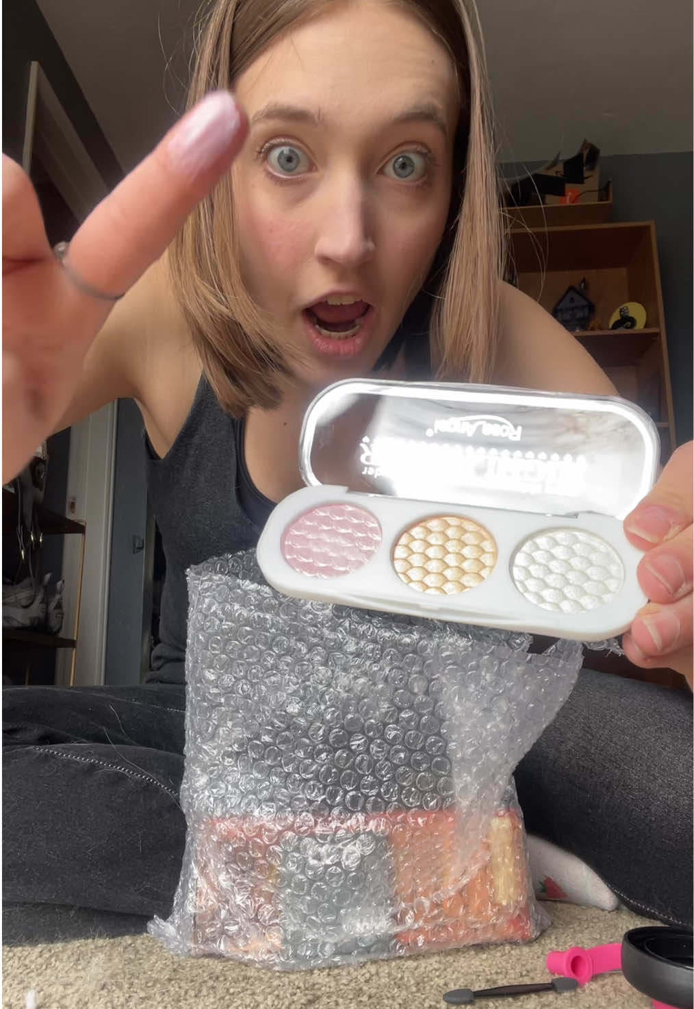 TikTok post by @qweeneevee for Kati Beauty NYC. Caption reads: THANK YOU @Kati Beauty NYC !!! This box comes with....