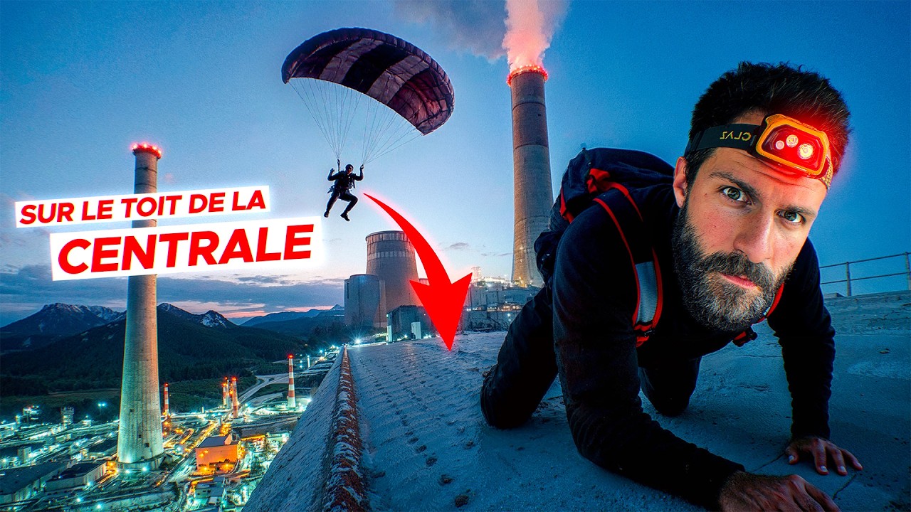 YouTube post by @HitTheRoad for IPLN. Caption reads: A POWER PLANT IS BEING ILLEGALLY INFILTRATED....