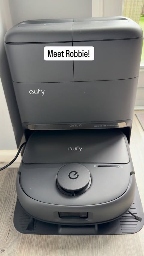 Instagram post by @insidewithlou for Eufy. Caption reads: [...] of the house. Ive been trying out the eufy....