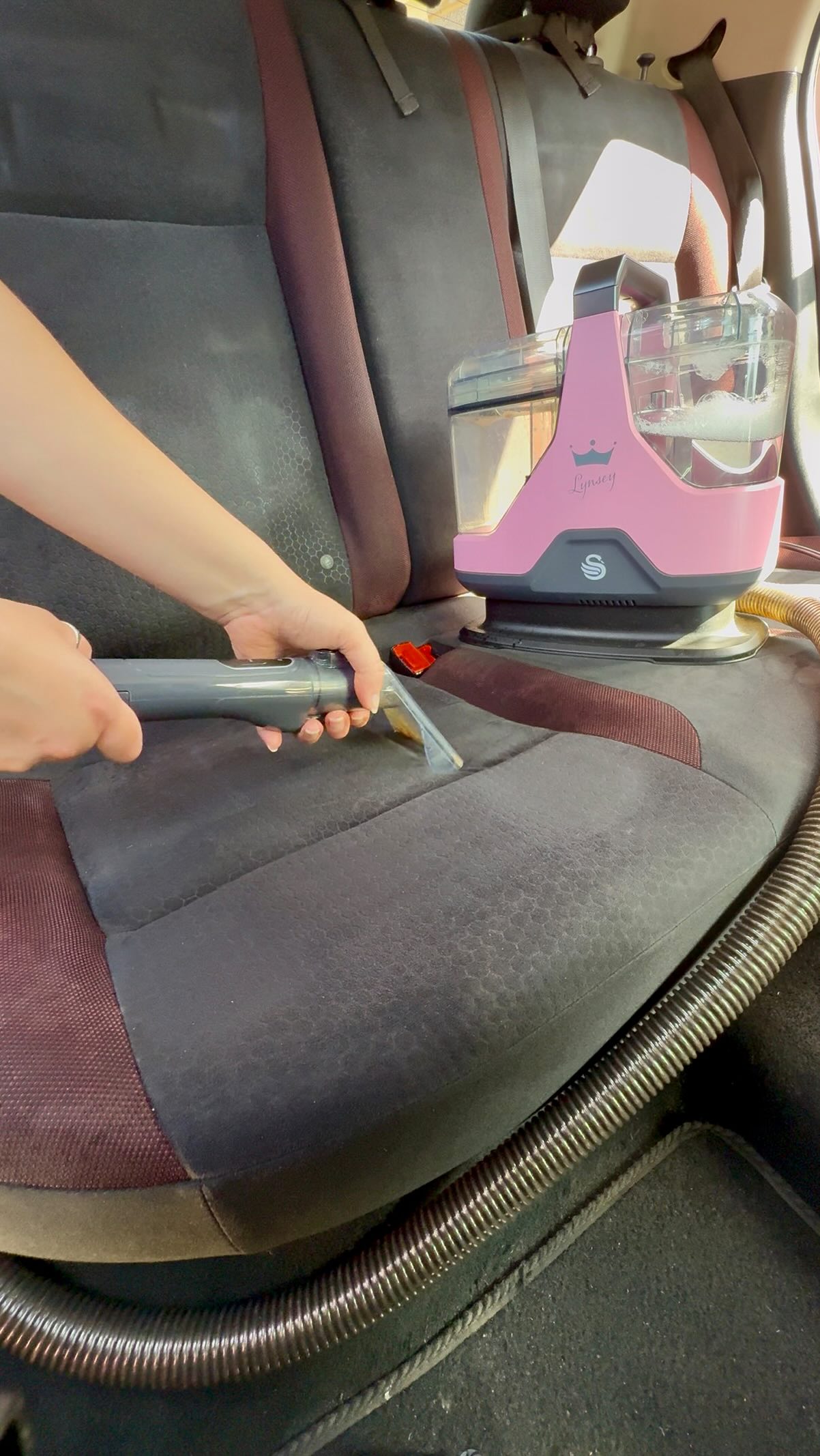 Instagram post by @mummycleans for Swan Brand. Caption reads: Honestly I’ve used this spot cleaner on sofas,....