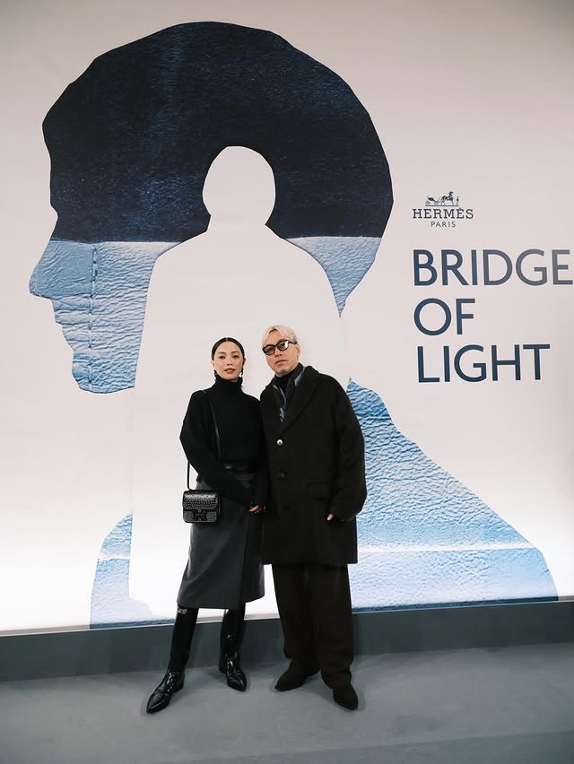 Instagram post by @ilmari_official for Hermès. Caption reads: BRIDGE OF LIGHT @hermes #HermesHomme.