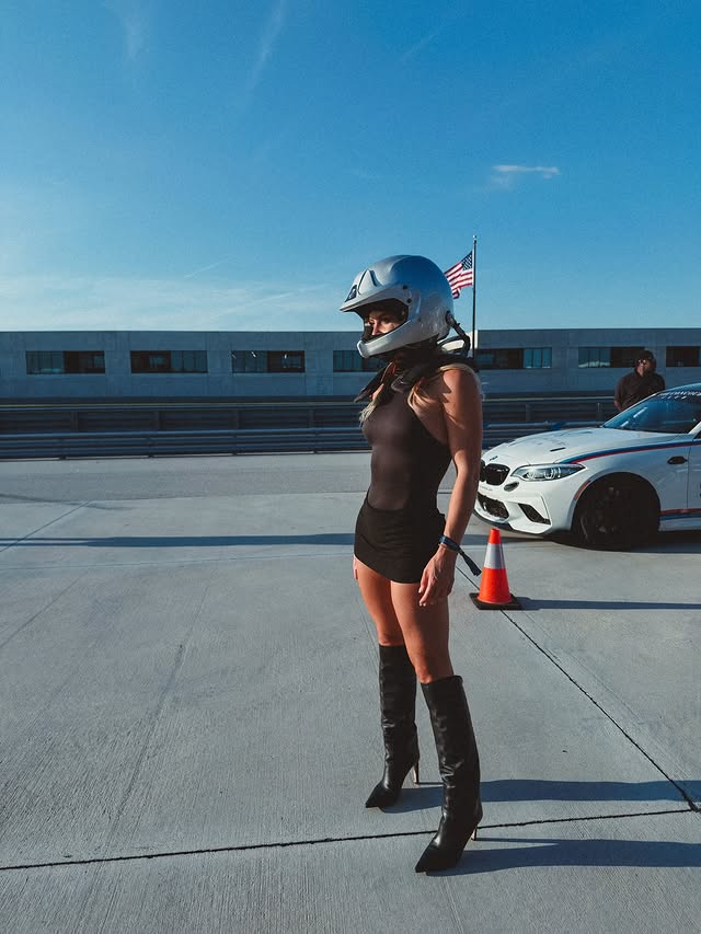 Instagram post by @kendalltoole for Aston Martin. Caption reads: [...] @celsiusofficial #celsiusbrandparter....