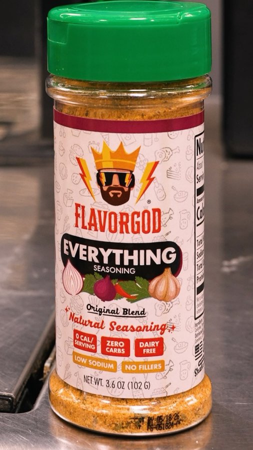 Instagram post by @iron_fire_cooking for Flavor God. Caption reads: Finally! One of my absolute favorite seasiongs....