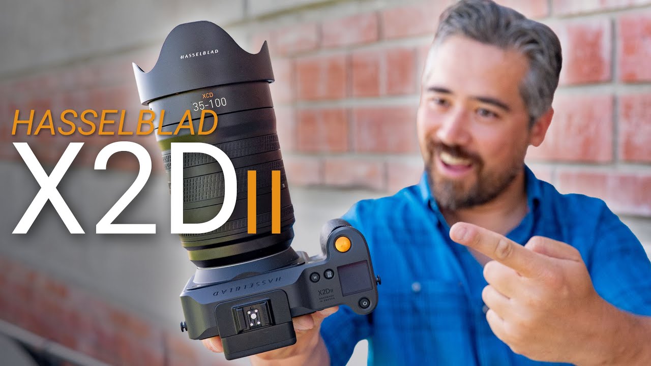 YouTube post by @PetaPixel for Westcott Lighting. Caption reads: Hasselblad FINALLY Delivers on Its Medium Format....