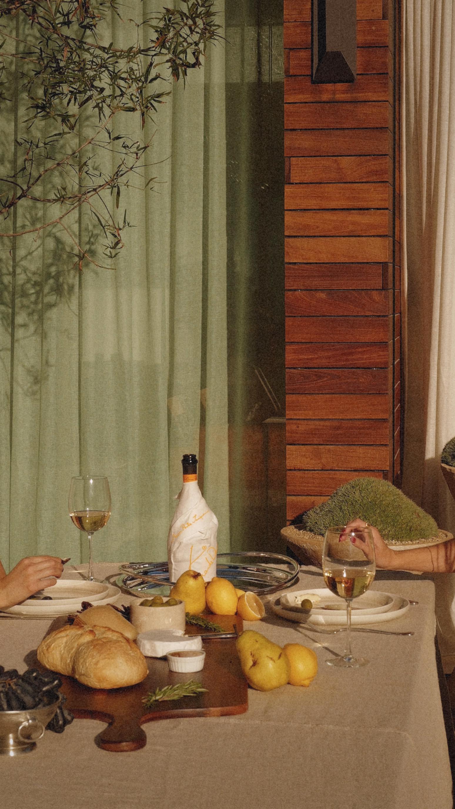 Instagram post by @taniasarin for Veuve Clicquot. Caption reads: [...] with good friends, good food, and....