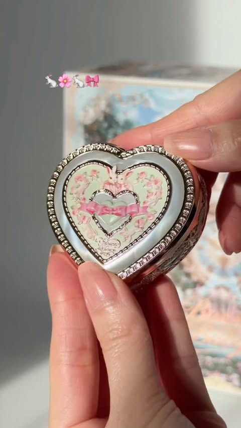 Instagram post by @fromsandyxo for Flower Knows. Caption reads: The cutest blush 🐇🎀@flowerknows_global Bunny....