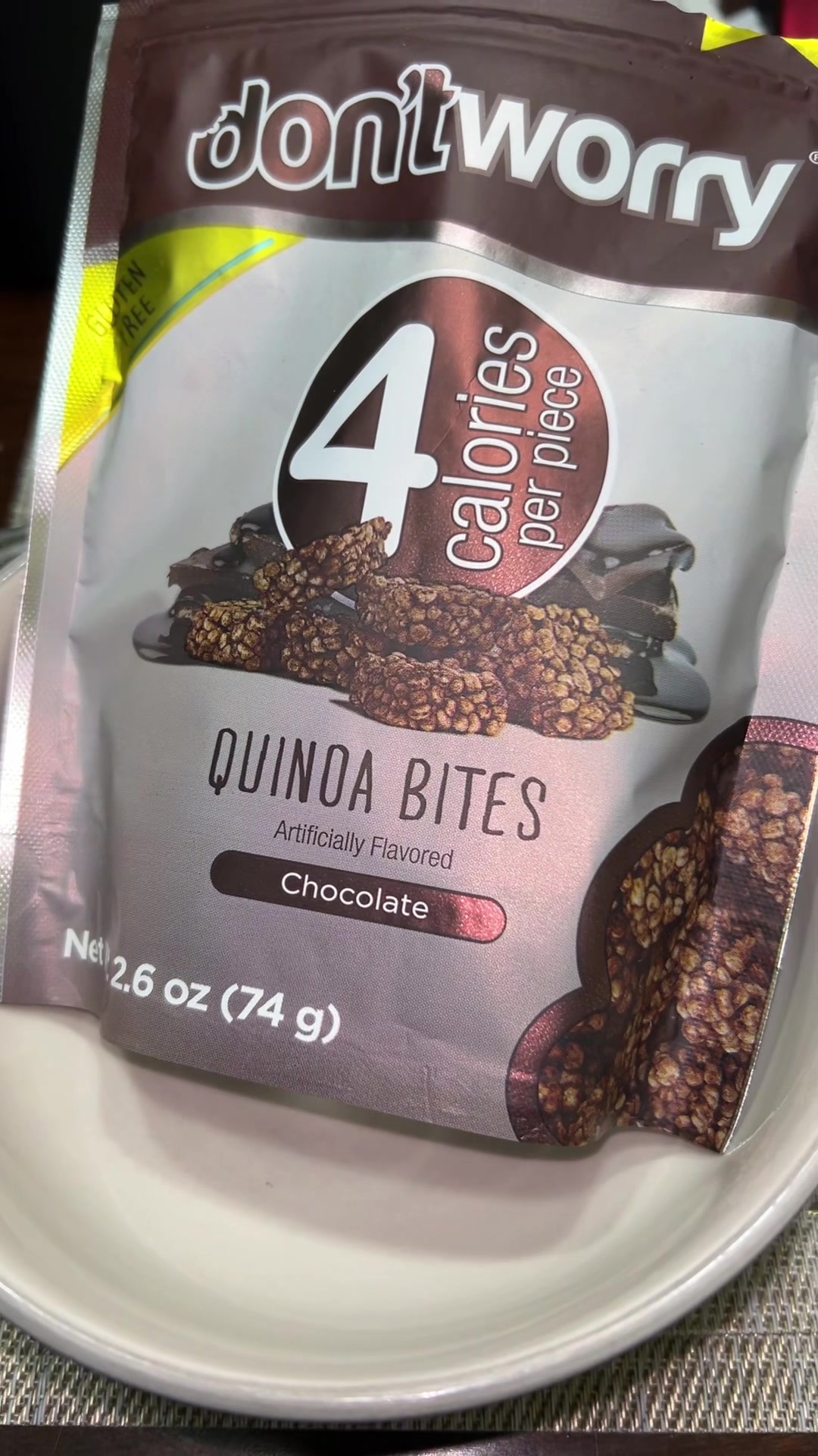 TikTok post by @nic.kilbride for dontworrysnacks. Caption reads: Love this new snack @dontworry snacks #snacks....