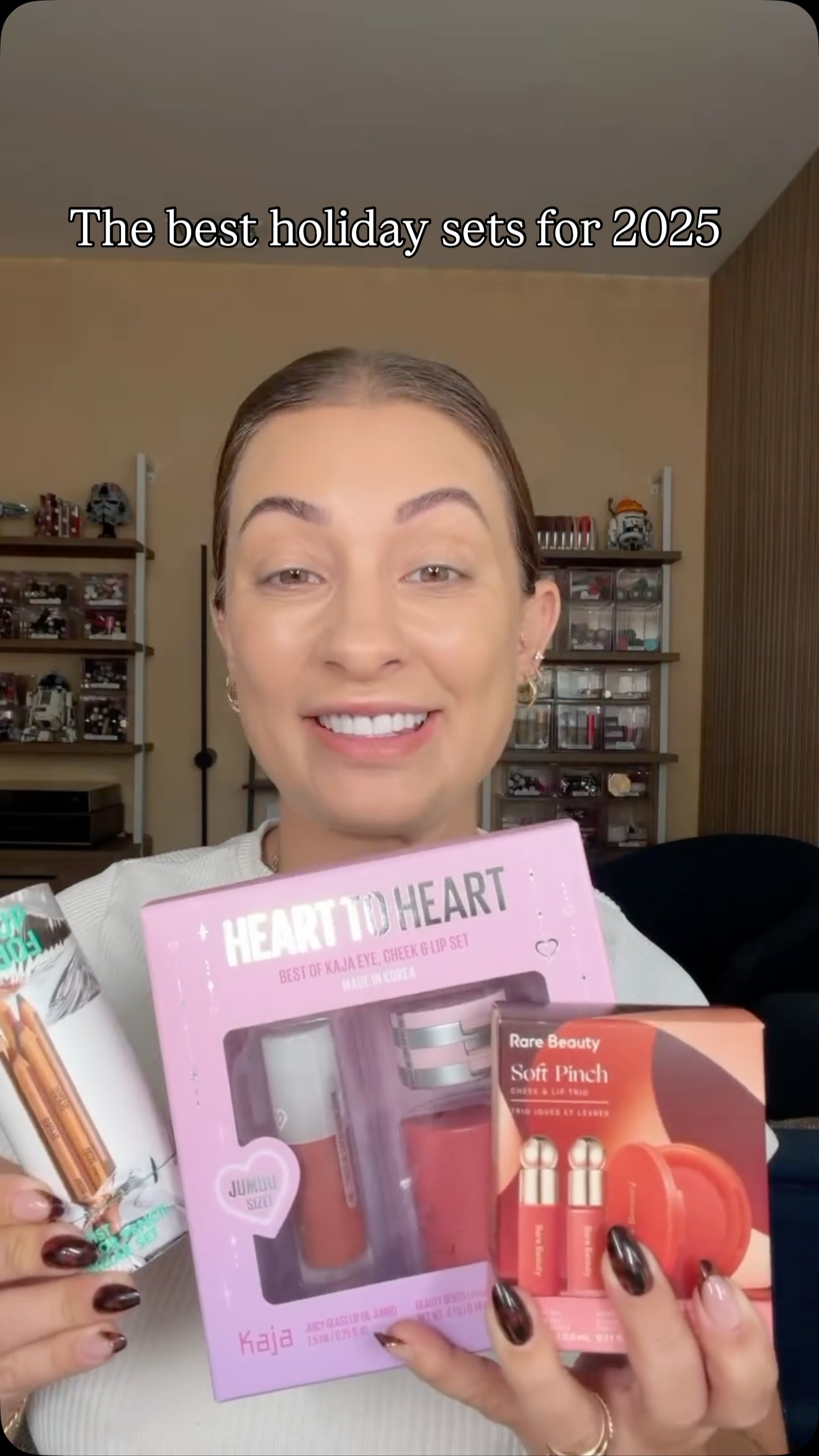 Instagram post by @nicolconcilio for Kaja Beauty. Caption reads: Let’s do our makeup with some of my favorite 2025....