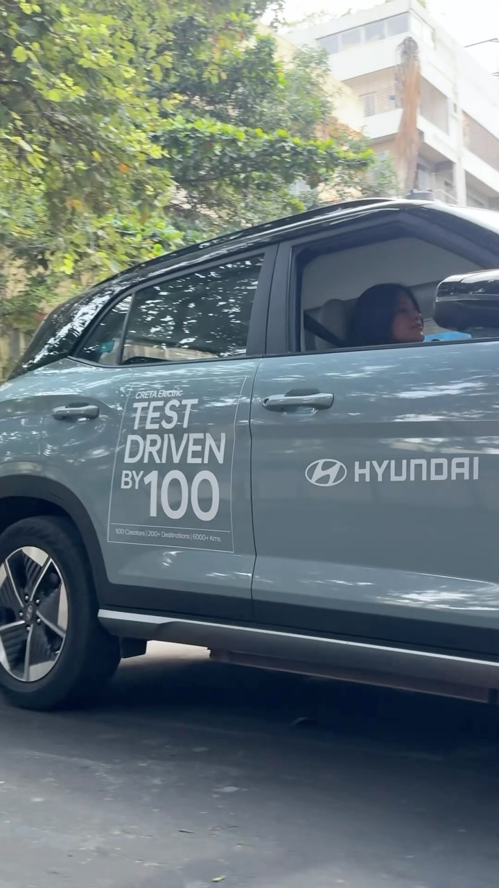 Instagram post by @tanvimehtasrivastava for Hyundai India. Caption reads: After 16 creators and their electrifying journeys,....