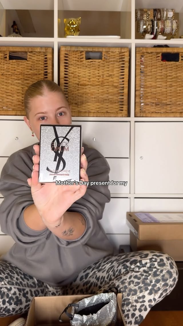 Instagram post by @blondehanes for callitspring. Caption reads: Post vacation unboxings! 📦 Thank you to the....