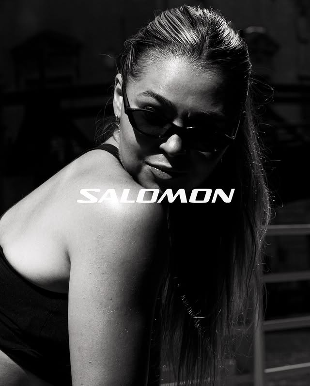 Instagram post by @amira_rajab for Salomon. Caption reads: [...] the city I love most. Partnering with....