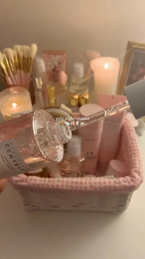 Instagram post by @nurella.ma for OGX Beauty. Caption reads: girly night routine 🩰🛁🧸🕯️🦢

Self-care is so....