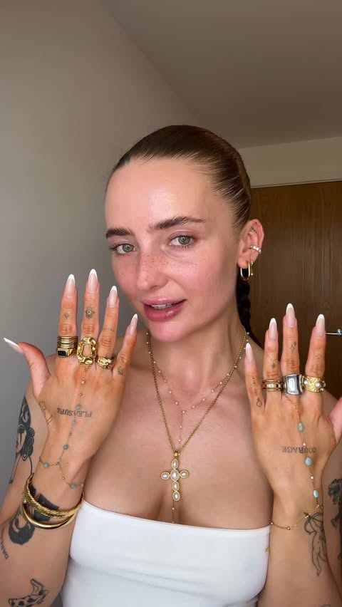 Instagram post by @angieholdenn for BOHOMOON. Caption reads: [...] jewellery I’ll be taking away with me,....