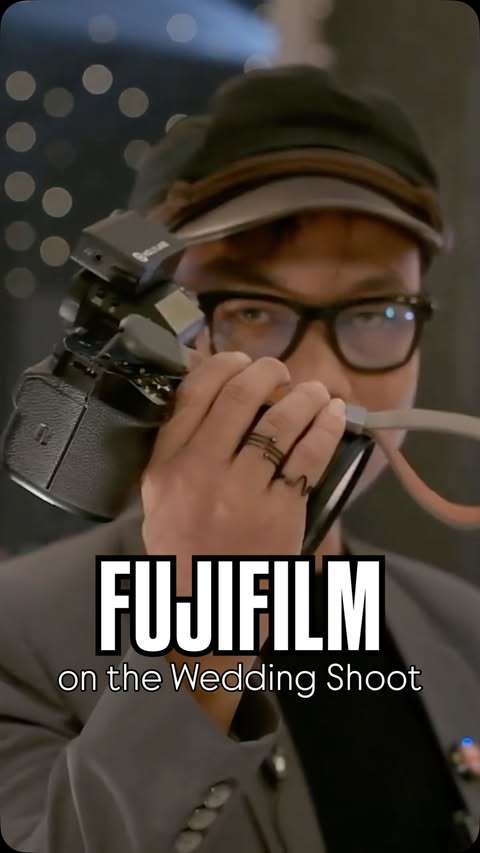 Instagram post by @jundi_izharuddin05 for Fujifilm. Caption reads: Foto & Video Wedding menggunakan kamera....