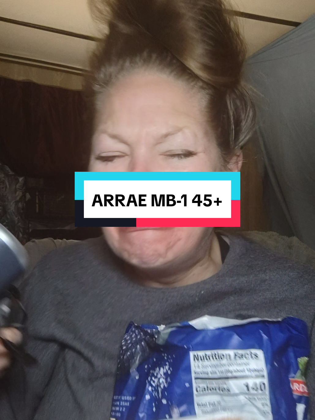 TikTok post by @healthsharebear for Arrae. Caption reads: Get your hot flash freedom, your night sweat....