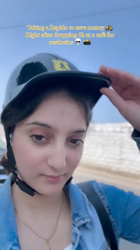 Instagram post by @sofiachauhan_ for Rapido. Caption reads: Always financially responsible 😎

@rapidoapp....