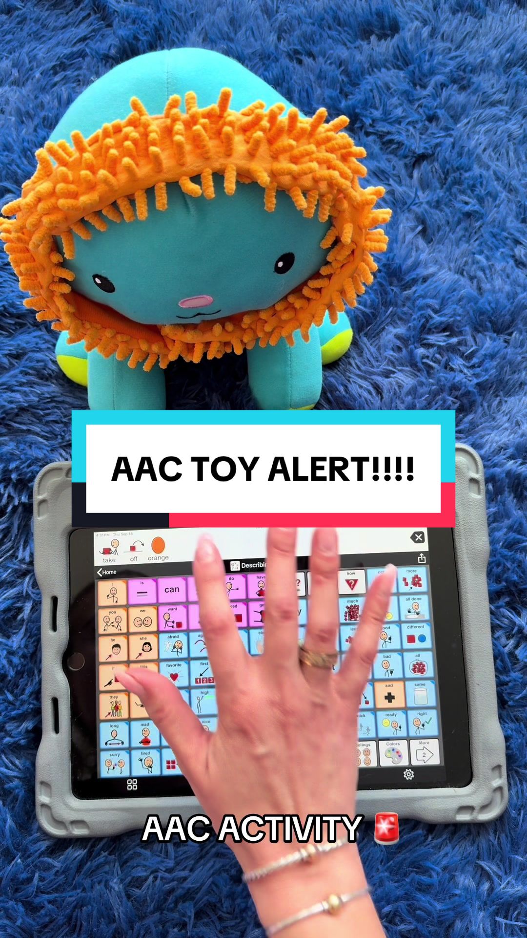 TikTok post by @joceteebo for Educational Insights. Caption reads: I cannot wait to use this in #speechtherapy with....