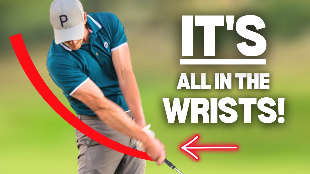 YouTube post by @kerrodgraygolf for HackMotion. Caption reads: How the Pros Get INSANE Compression Through Impact....