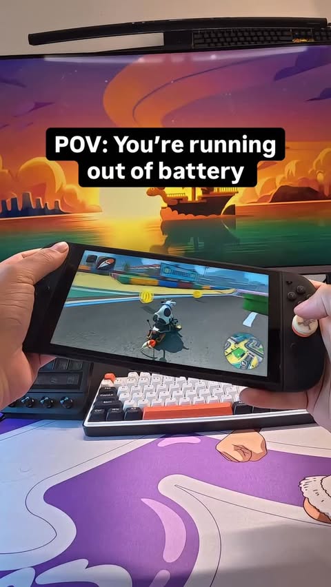 Instagram post by @kostagenaris for Belkin. Caption reads: [...] Case Pro for Nintendo Switch 2 from....