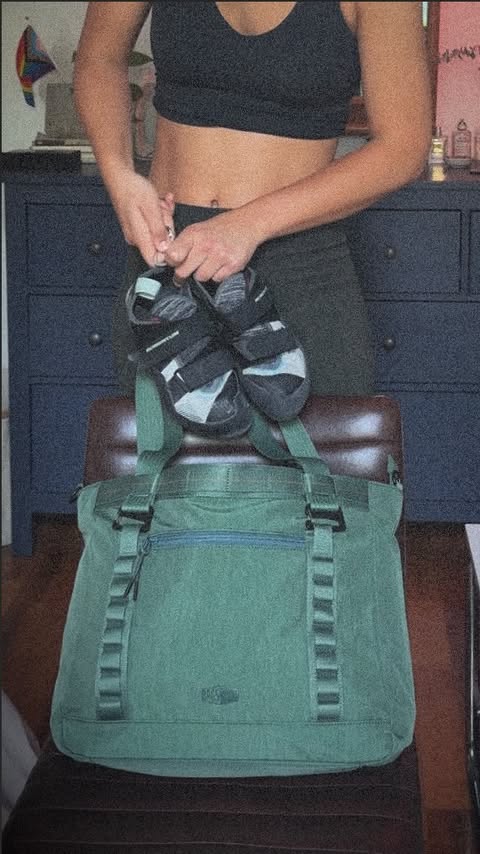 Instagram post by @sage_taber for Bagsmart. Caption reads: the ultimate new bag from @bagsmart_official —....