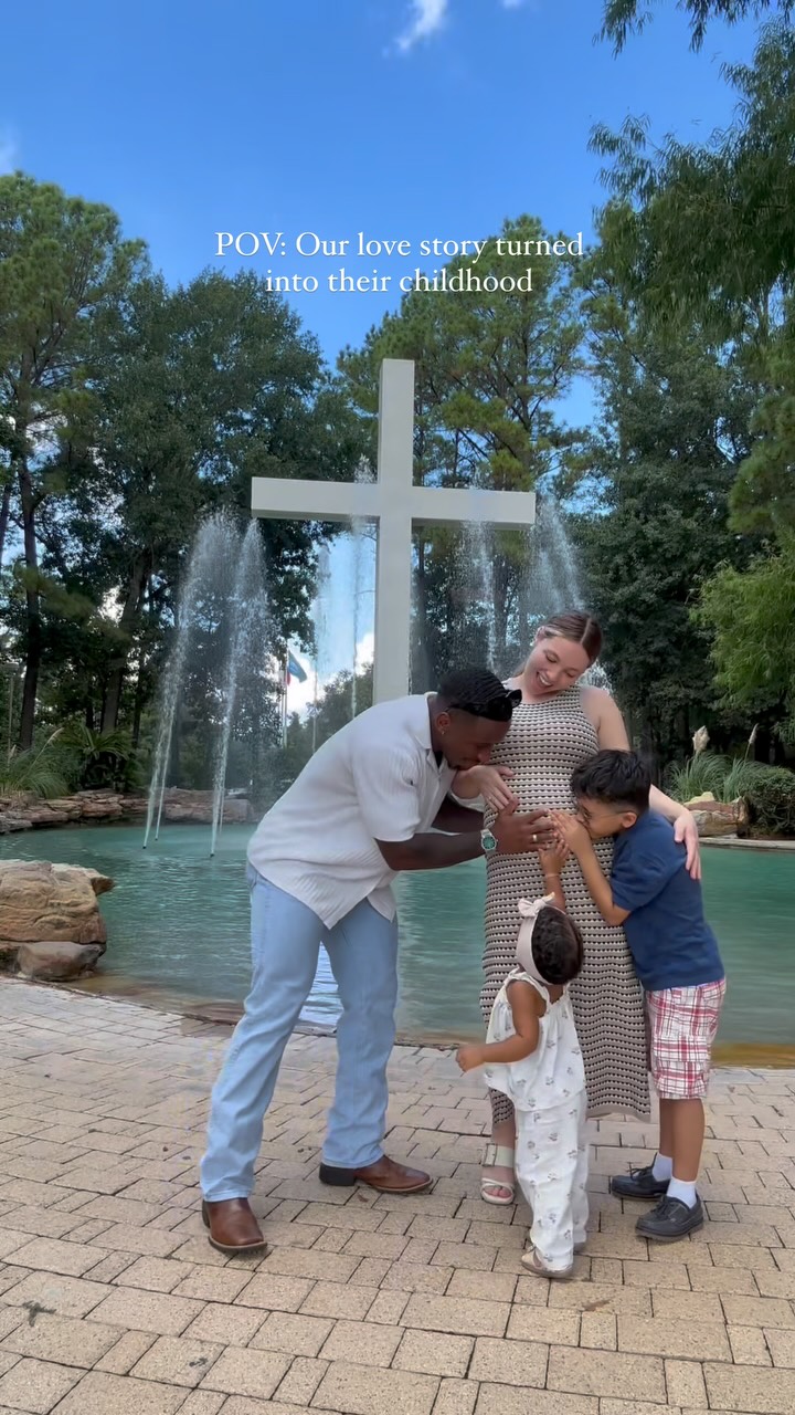 Instagram post by @chandlerandalexis for PinkBlush Maternity. Caption reads: Only 2 months until we meet babygirl💕🫶🏻 #reels....