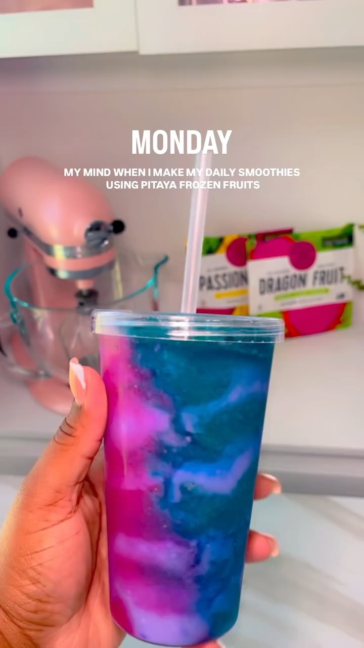 Instagram post by @chrisalife for Pitaya Foods. Caption reads: Monday - Friday Pretty Healthy & Delicious....