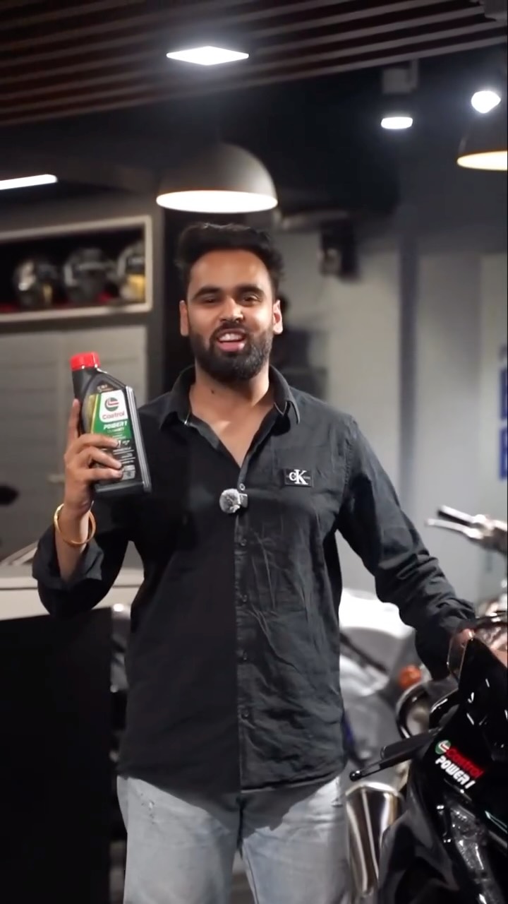 Instagram post by @khannaomkar for Castrol. Caption reads: And the beast is finally here! #HayaBusa...
I am....