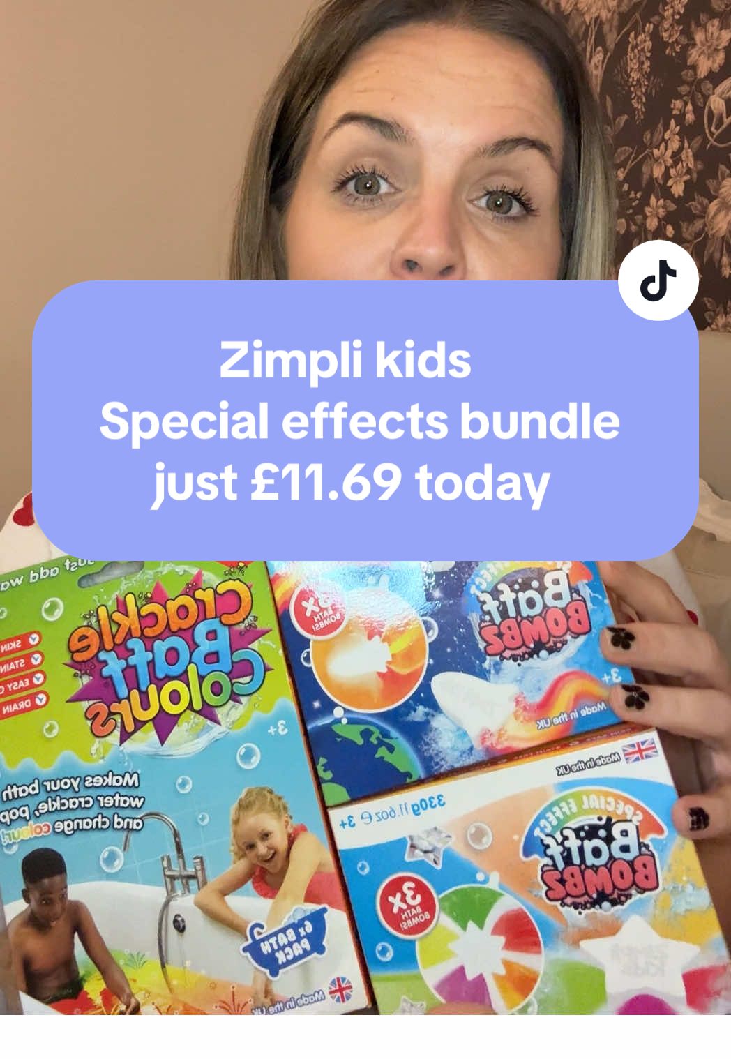 TikTok post by @laura.ttshop for Zimpli Kids. Caption reads: Zimpli kids flash sale is crazy this weekend,....