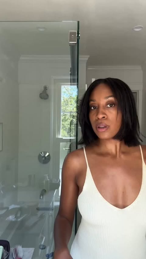 Instagram post by @chrissyford for OSEA. Caption reads: [...] body *before* you get out of the shower.....