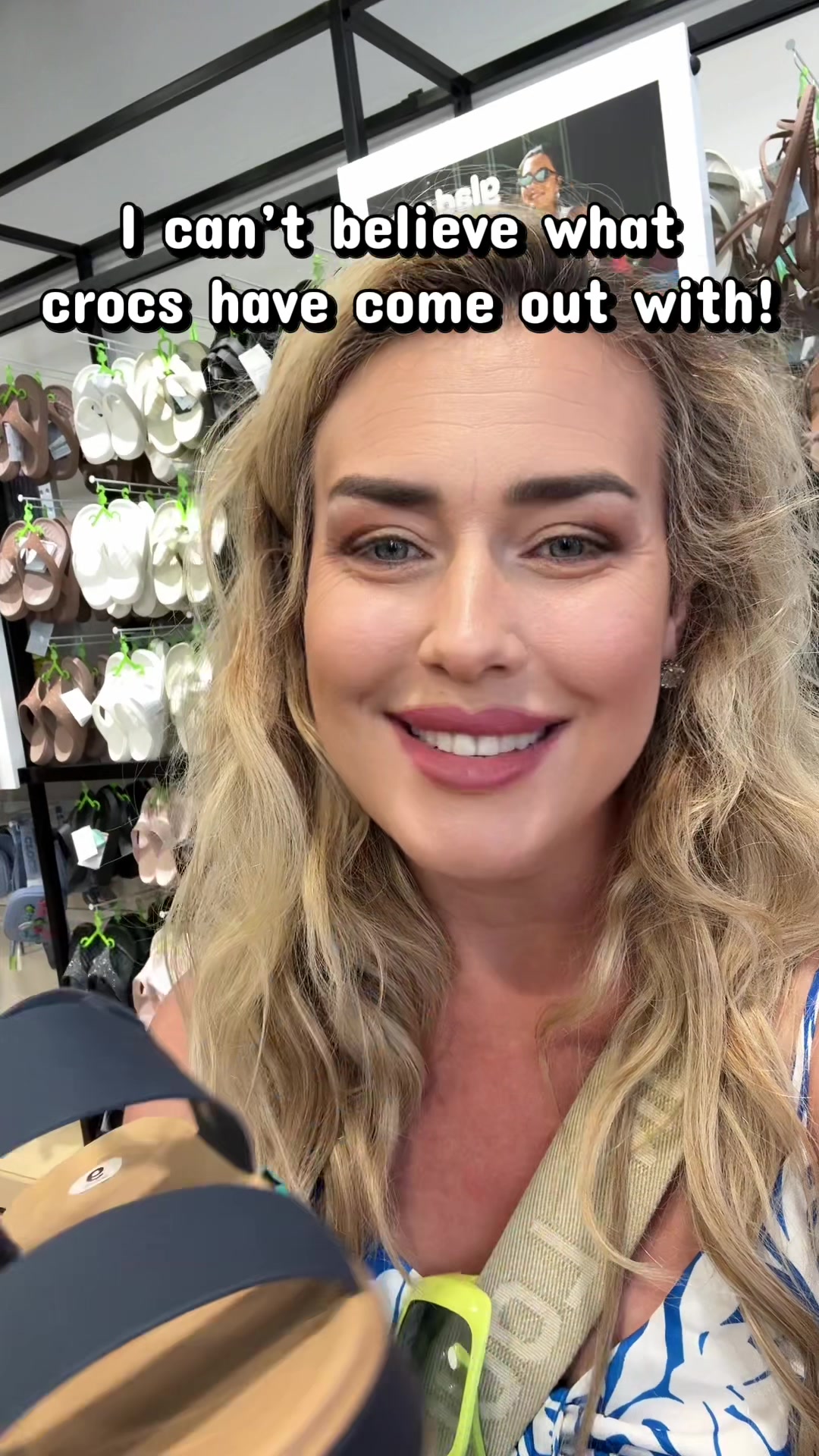 TikTok post by an influencer for Crocs. Caption reads: [...] brunch, or everyday wear. @Crocs....