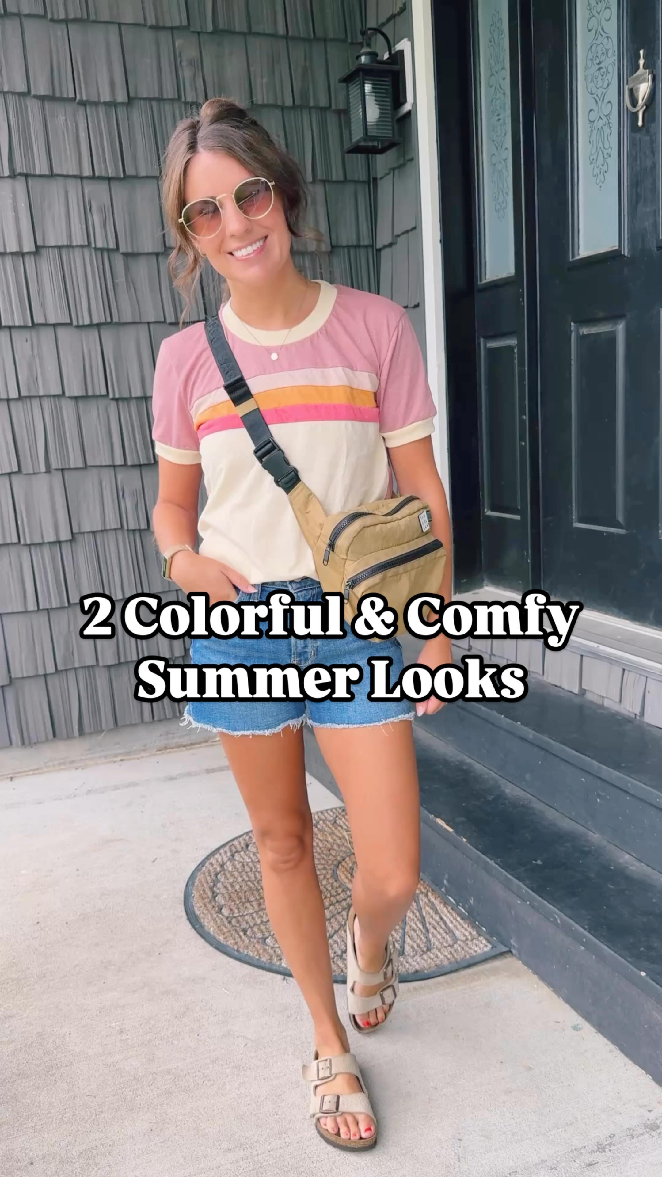 Instagram post by @marissawearsanoutfit for YoColorado. Caption reads: [...] bright, colorful, and fun vibes that....