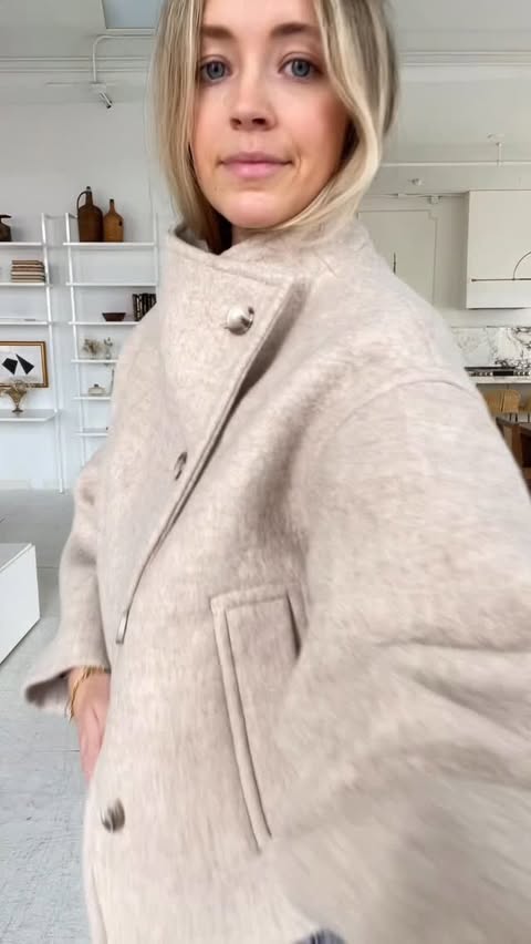 Instagram post by @maddiepriorhullstyling for Rouje. Caption reads: [...] this outfit warrants a trip to Paris 🤎....