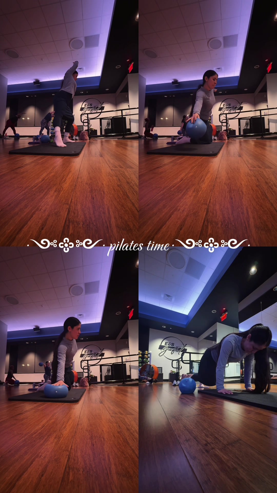 TikTok post by @hiplarissa for Après Beauty. Caption reads: some snippets of yesterdays morning Pilates that....