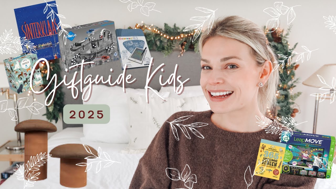 YouTube post by @paulinerensonnet for Goodevas. Caption reads: Gift Guide for Kids 2025🎄 | Lifestyle Spot.
