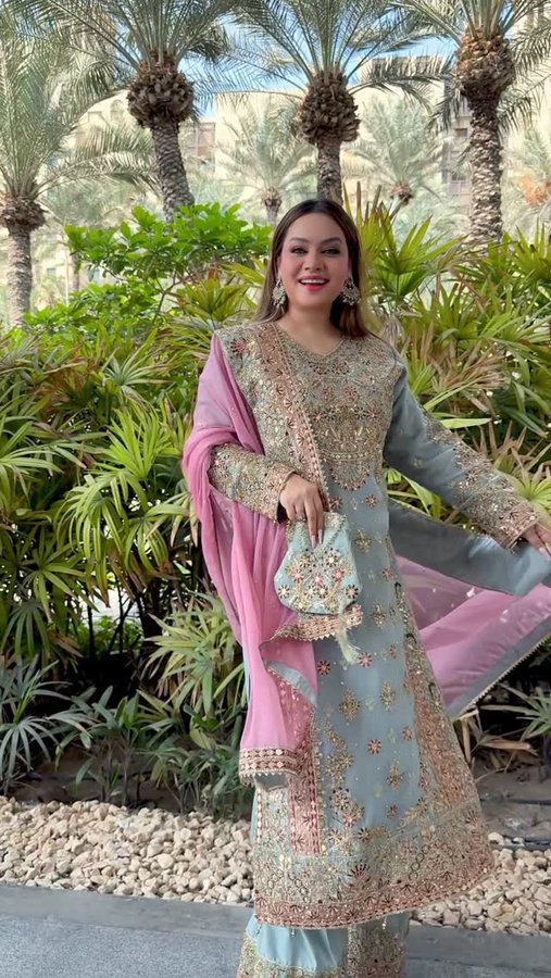 Instagram post by @iqrablogosphare for LAAM BASICS. Caption reads: Wearing @haseensofficial Use my code....