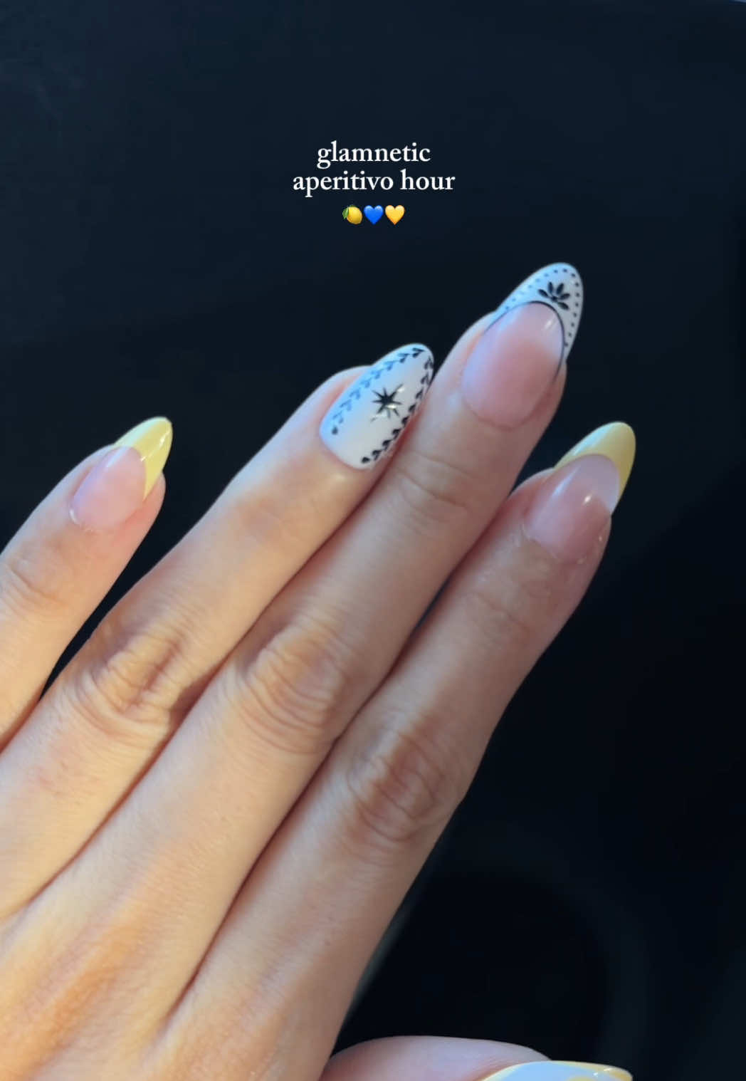 TikTok post by an influencer for Glamnetic. Caption reads: Obsessed with these 🫶✨ @Glamnetic #glamnetic....